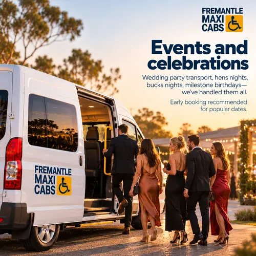 Maxi taxi for events and celebrations